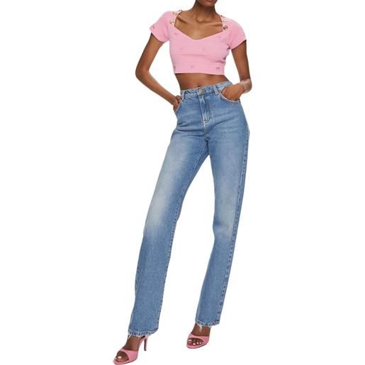 Pinko jeans donna straight fit roxanne denim / 24