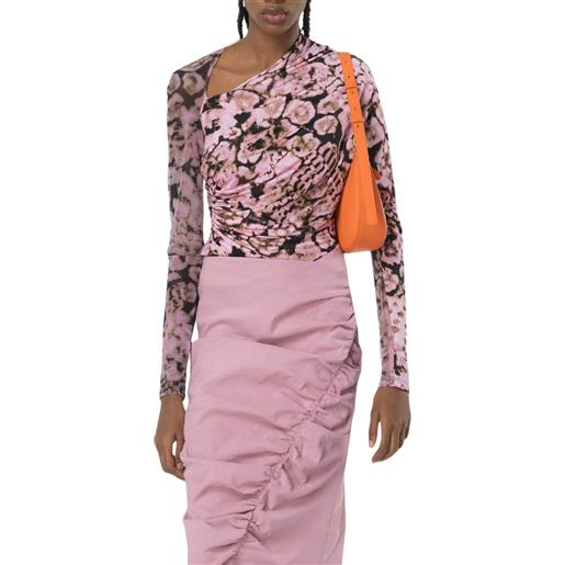 Pinko maglia donna in jersey coral scanner meti rosa / s
