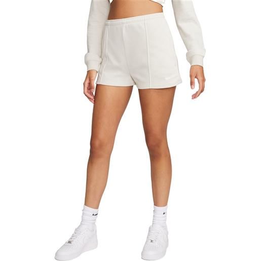 Nike short donna Nike french terry chill bianco