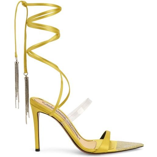 Alexandre Vauthier sandali con cinturino alla caviglia 105mm - giallo