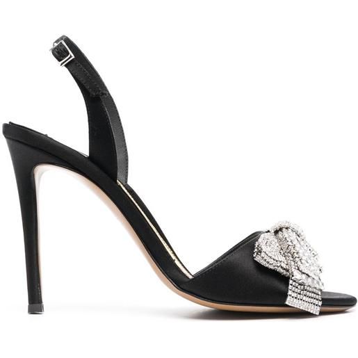 Alexandre Vauthier sandali con cristalli 110mm - nero