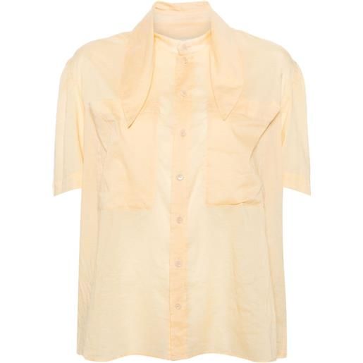 LEMAIRE camicia con foulard - giallo