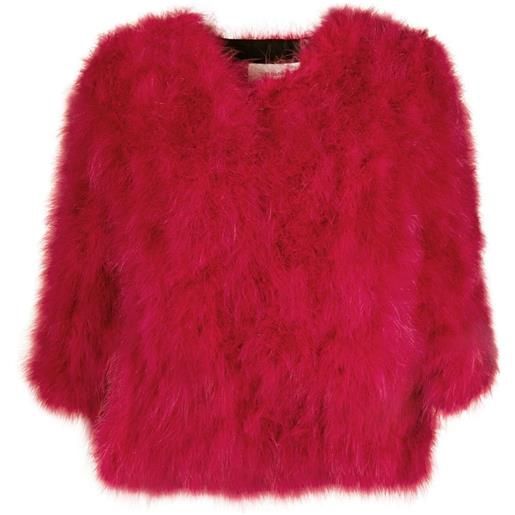 Yves Salomon giacca monopetto - rosa