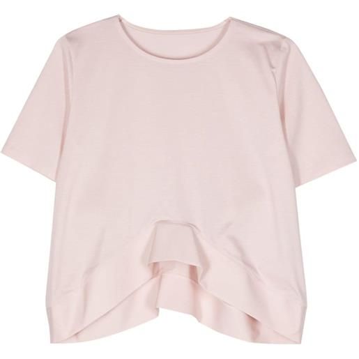 Issey Miyake t-shirt asimmetrica - rosa