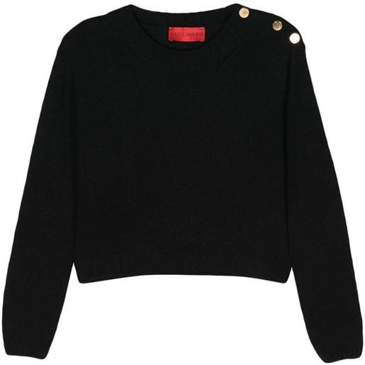Wild Cashmere maglione dayana con logo - nero