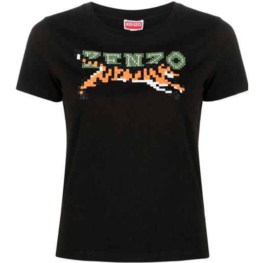 KENZO t-shirt pixel nero / xs