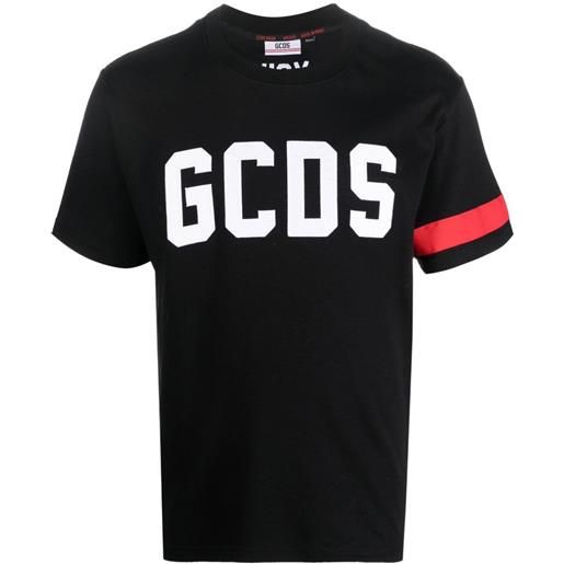 GCDS t-shirt con stampa logo nero / s