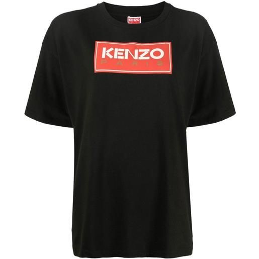 KENZO t-shirt stampa logo nero / xs