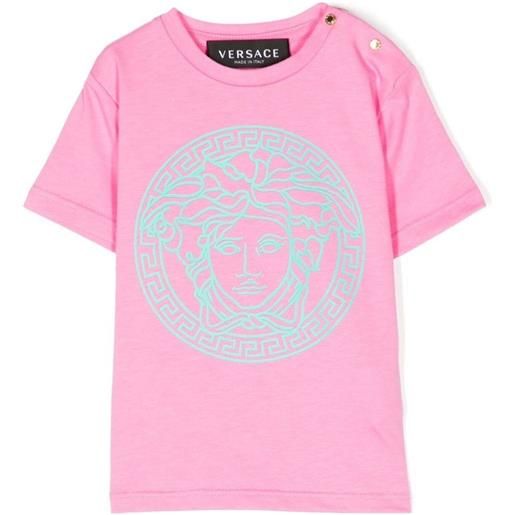 VERSACE t-shirt stampa medusa rosa / 6-9m