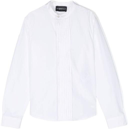 EMPORIO ARMANI camicia con plisse' bianco / 8a