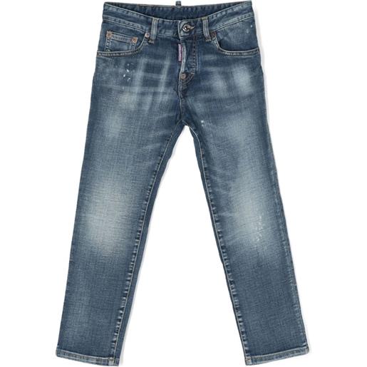 DSQUARED2 jeans skinny a vita media blu / 8a