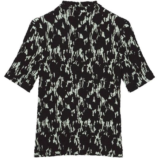 PROENZA SCHOULER t-shirt flou smocked nero / 40