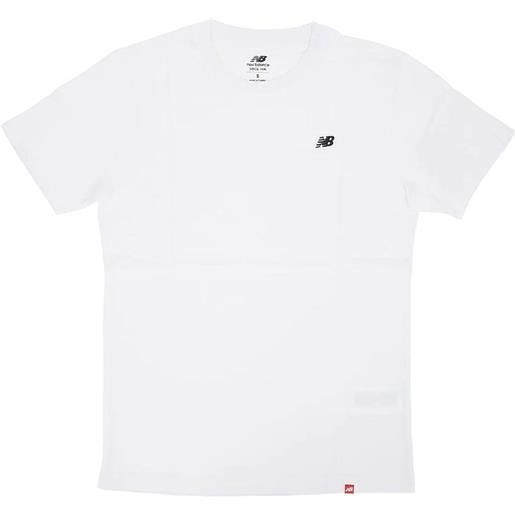 NEW BALANCE t-shirt con logo bianco / s