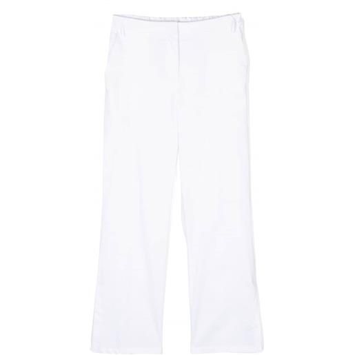 PINKO pantaloni classici con vita elasticizzata bianco / s