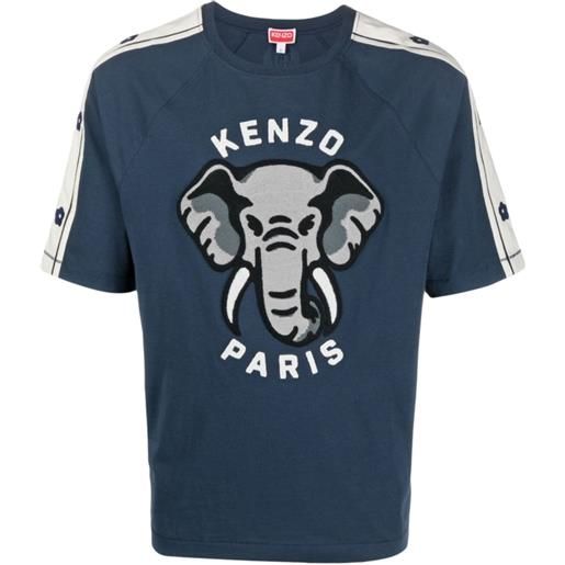 KENZO t-shirt KENZO elephant blu / s