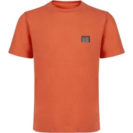 C.P. COMPANY t-shirt con logo arancione / 8a