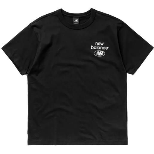 NEW BALANCE t-shirt maniche corte nero / s