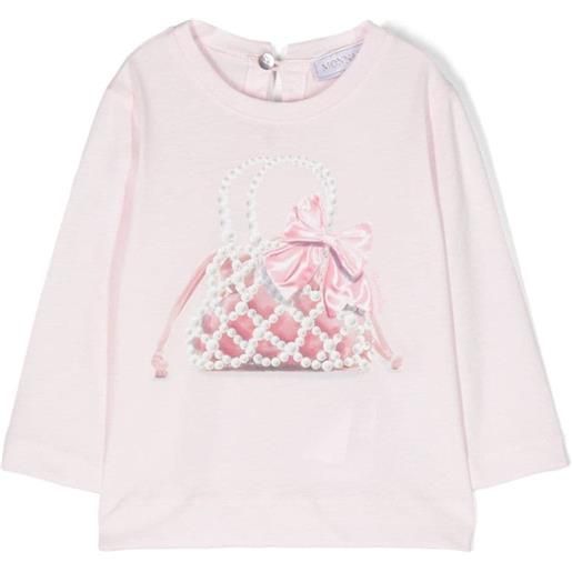 MONNALISA t-shirt maniche corte rosa / 6m