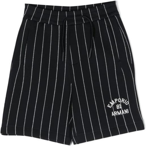 EMPORIO ARMANI shorts con logo blu / 8a