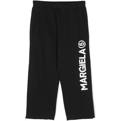 MM6 pantaloni con logo nero / 12a