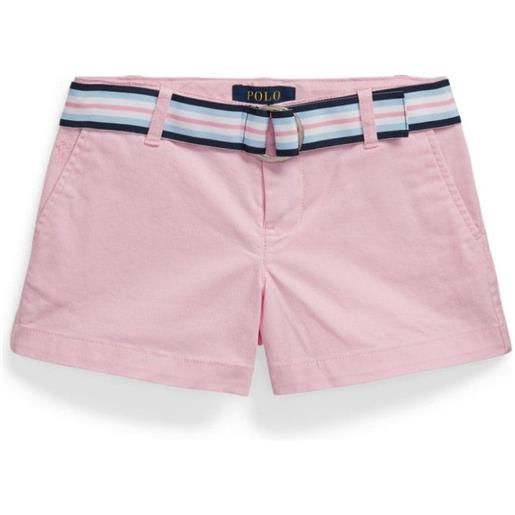 RALPH LAUREN pantaloncino chino con cintura rosa / 2a