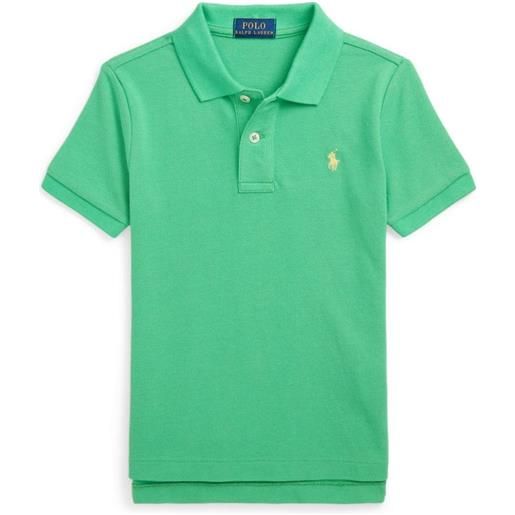 RALPH LAUREN polo con logo ricamato a contrasto verde / 2a