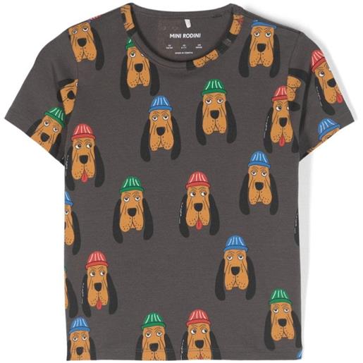 MINI RODINI t-shirt bloodhound grigio / 80