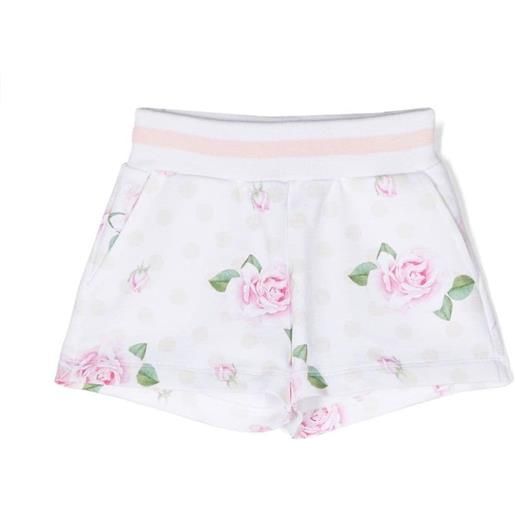 MONNALISA shorts a fiori bianco / 9m