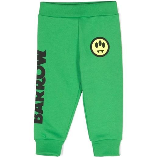 BARROW pantaloni con logo verde / 9m