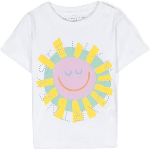 STELLA MCCARTNEY KIDS t-shirt con stampa sul petto bianco / 6m