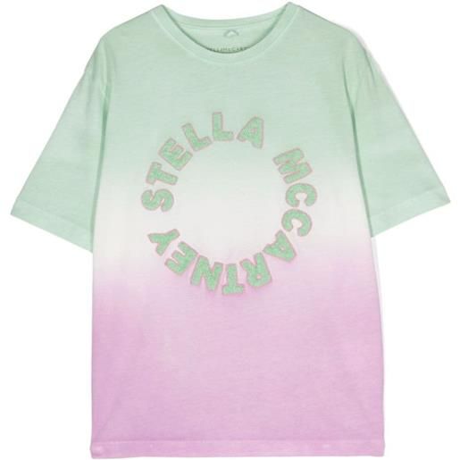 STELLA MCCARTNEY KIDS t-shirt logata con effetto sfumato multicolor / 2a