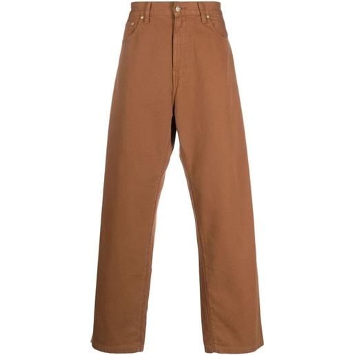 CARHARTT WIP pantaloni con logo marrone / 42