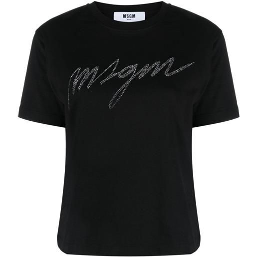 MSGM t-shirt con logo nero / s