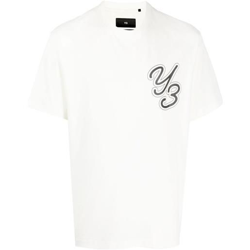 Y-3 t-shirt con logo bianco / s