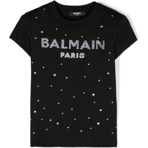 BALMAIN t-shirt maniche corte nero / 8a