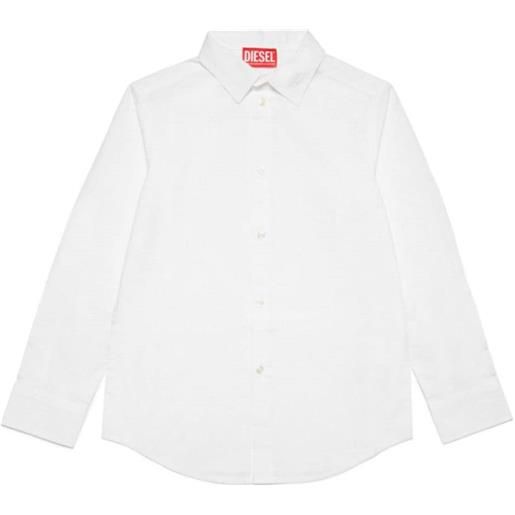 DIESEL camicia con colletto classico bianco / 8a