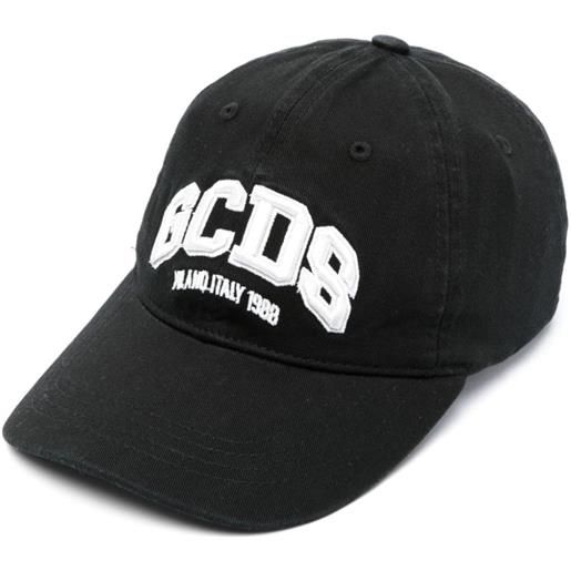 GCDS cappello logo lounge baseball nero / tu