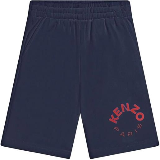 KENZO shorts con stampa logata blu / 2a