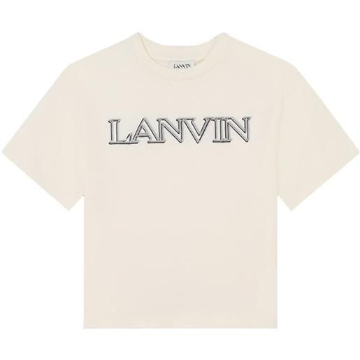 LANVIN t-shirt con logo frontale giallo / 4a
