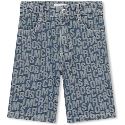 THE MARC JACOBS shorts con logo all-over blu / 2a