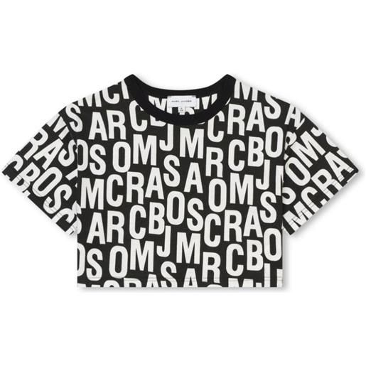 THE MARC JACOBS t-shirt con logo stampato all-over nero / 2a