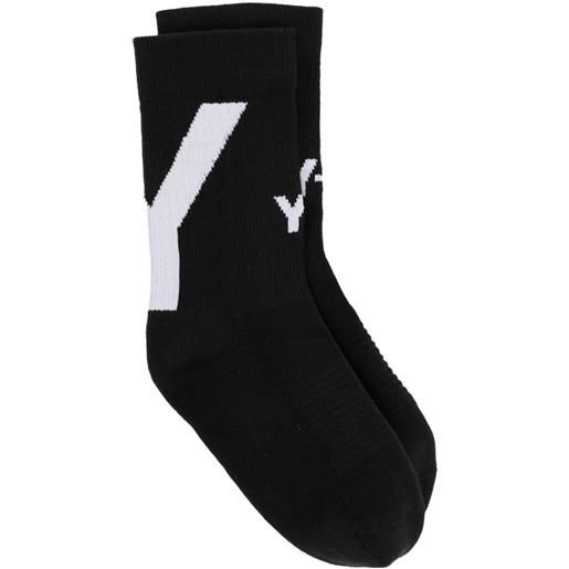 Y-3 calzini con logo nero / m