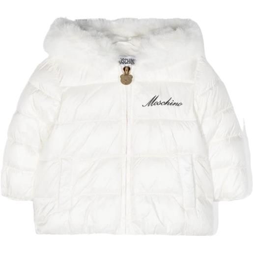 MOSCHINO BABY giacca con ricamo bianco / 6-9m