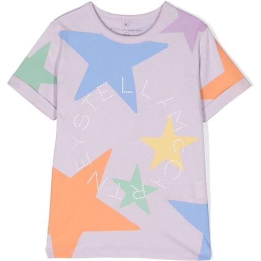 STELLA MCCARTNEY KIDS t-shirt con stelle all-over multicolor / 2a