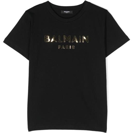 BALMAIN t-shirt maniche corte nero / 10a