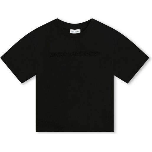 THE MARC JACOBS t-shirt con logo tono su tono nero / 2a