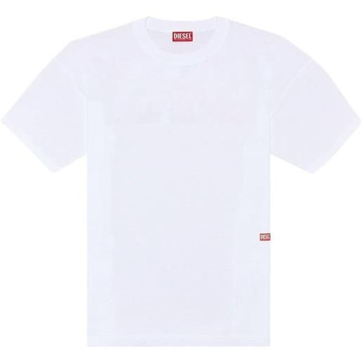 DIESEL t-shirt con stampa grafica bianco / s