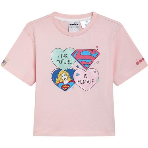 DIADORA jg. T-shirt ss supergirl rosa / xs