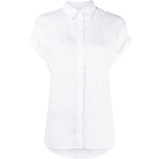 LAUREN RALPH LAUREN camicia button down a maniche corte bianco / xs