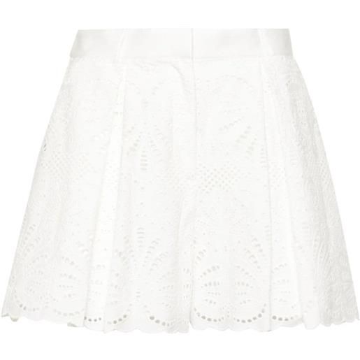 SELF PORTRAIT shorts in tessuto bianco / 38